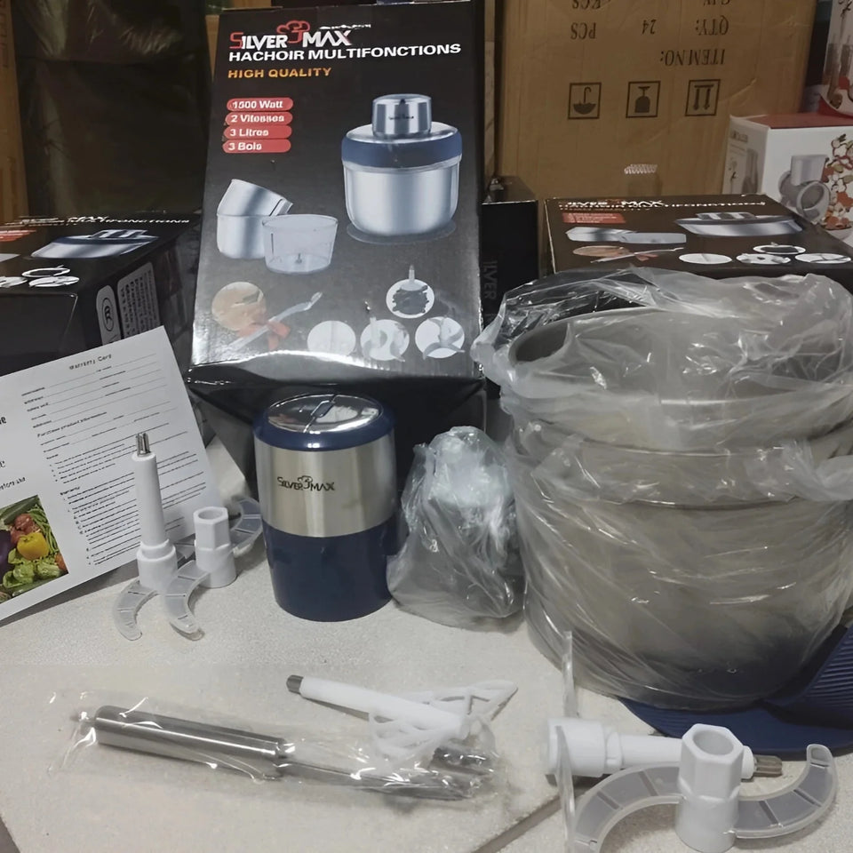 Hachoir SILVER MAX 1500 Watt - كؤوس 3